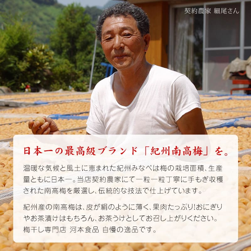 日本一の最高級ブランド「紀州南高梅」を。